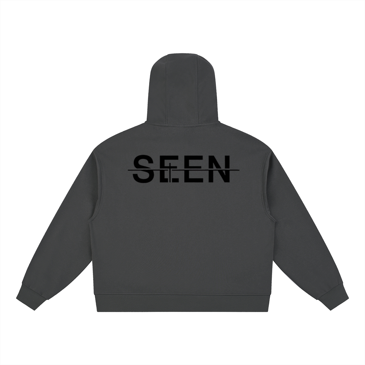 Boxy Button Placket Hoodie (Unisex)