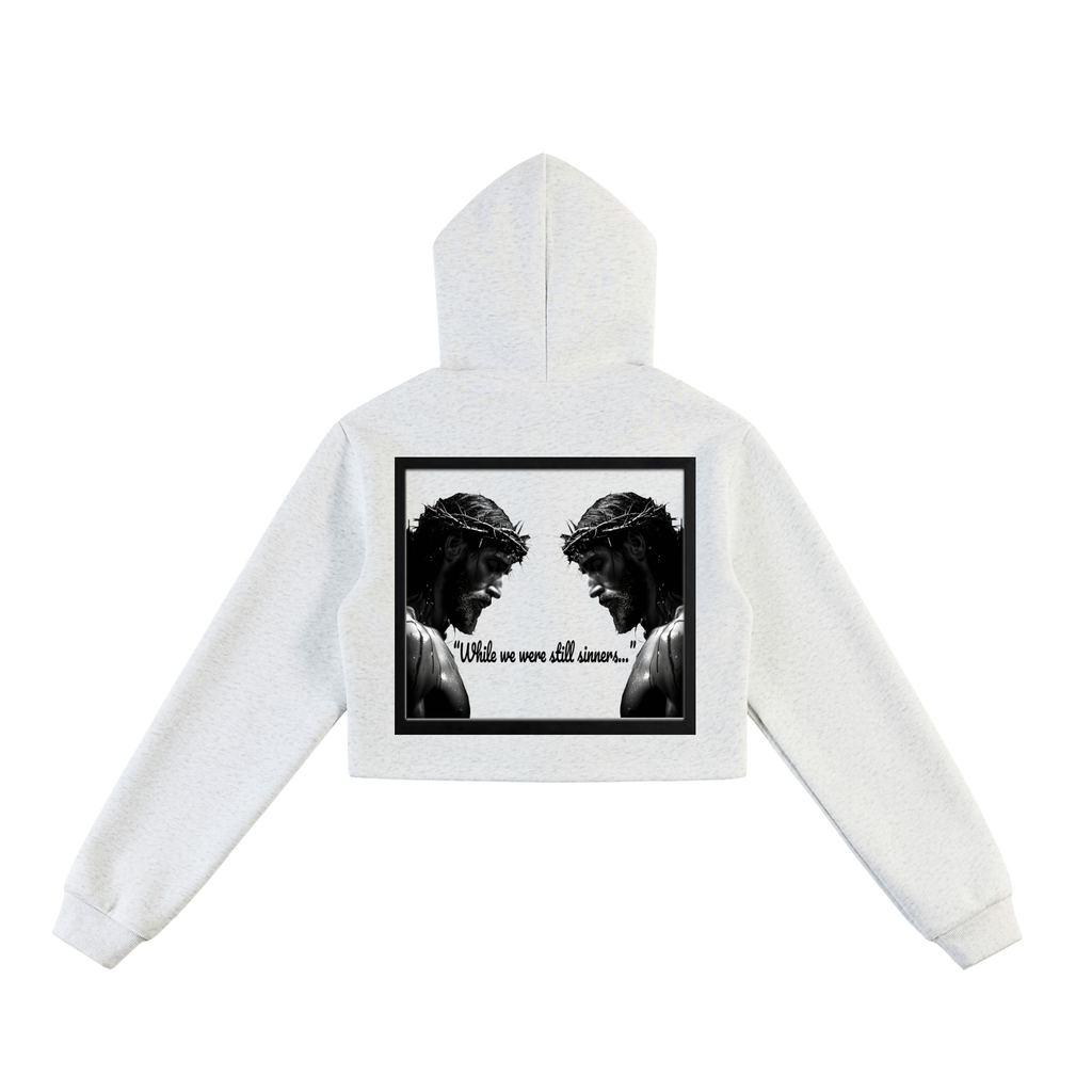 Essential Cropped Zip-Up Hoodie