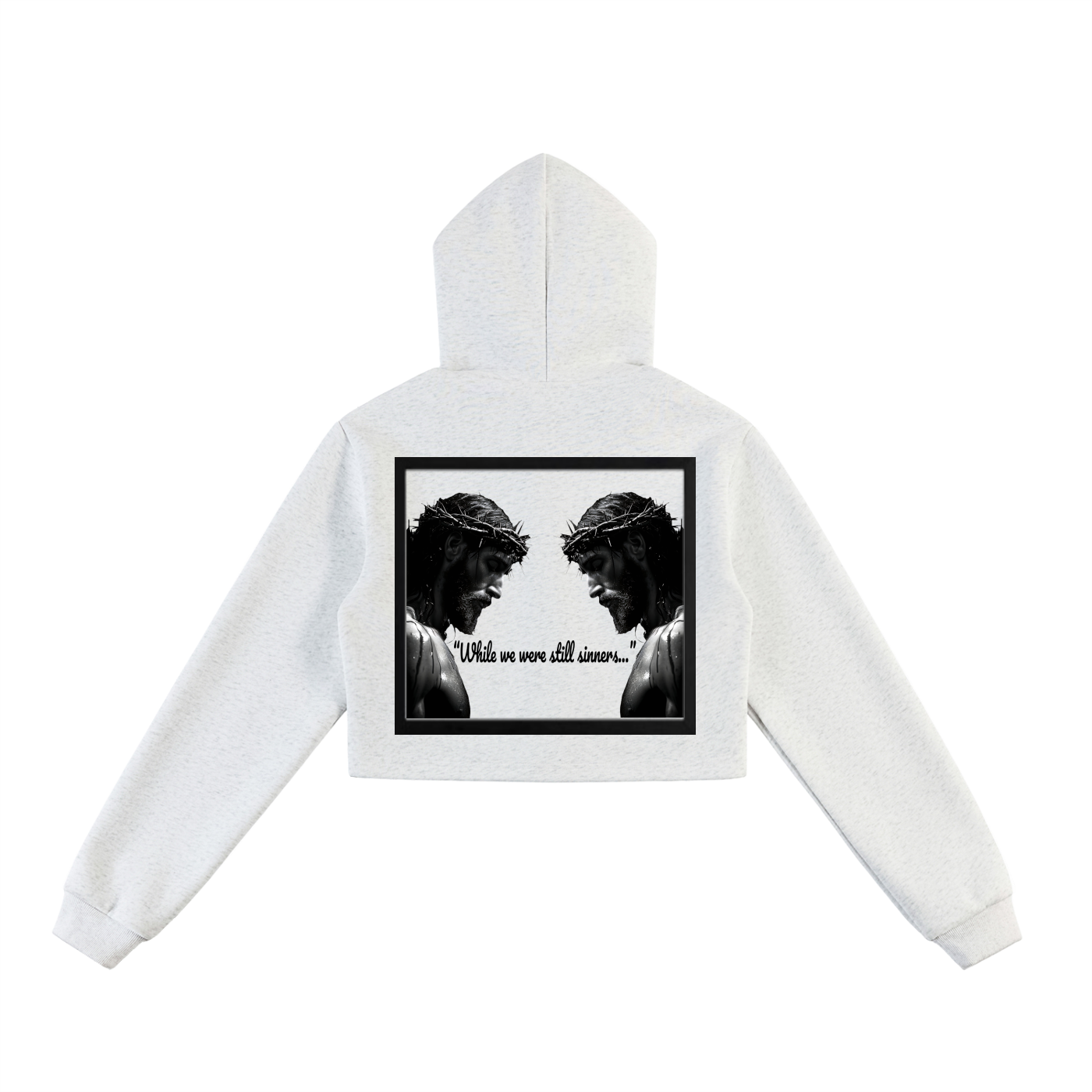 Essential Cropped Zip-Up Hoodie