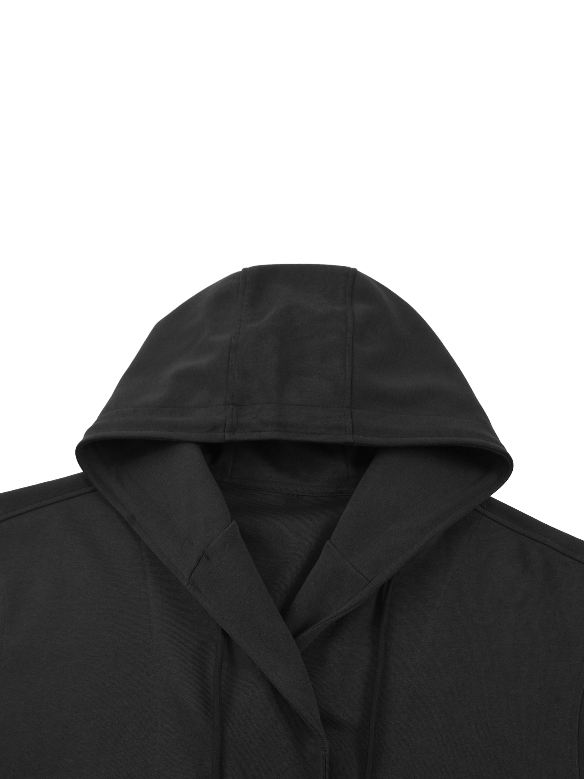 Boxy Button Placket Hoodie (Unisex)