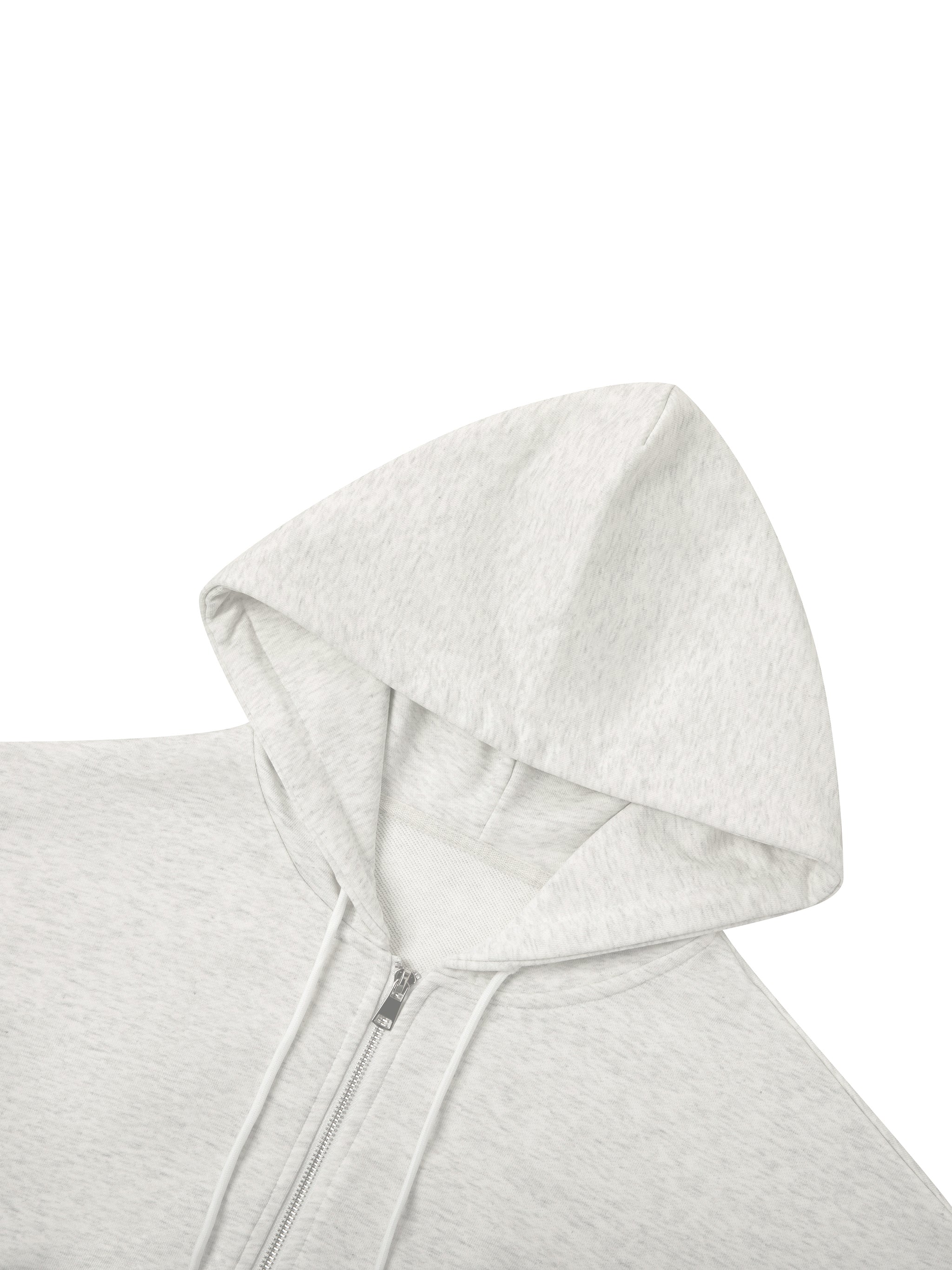 Essential Cropped Zip-Up Hoodie (Women’s)